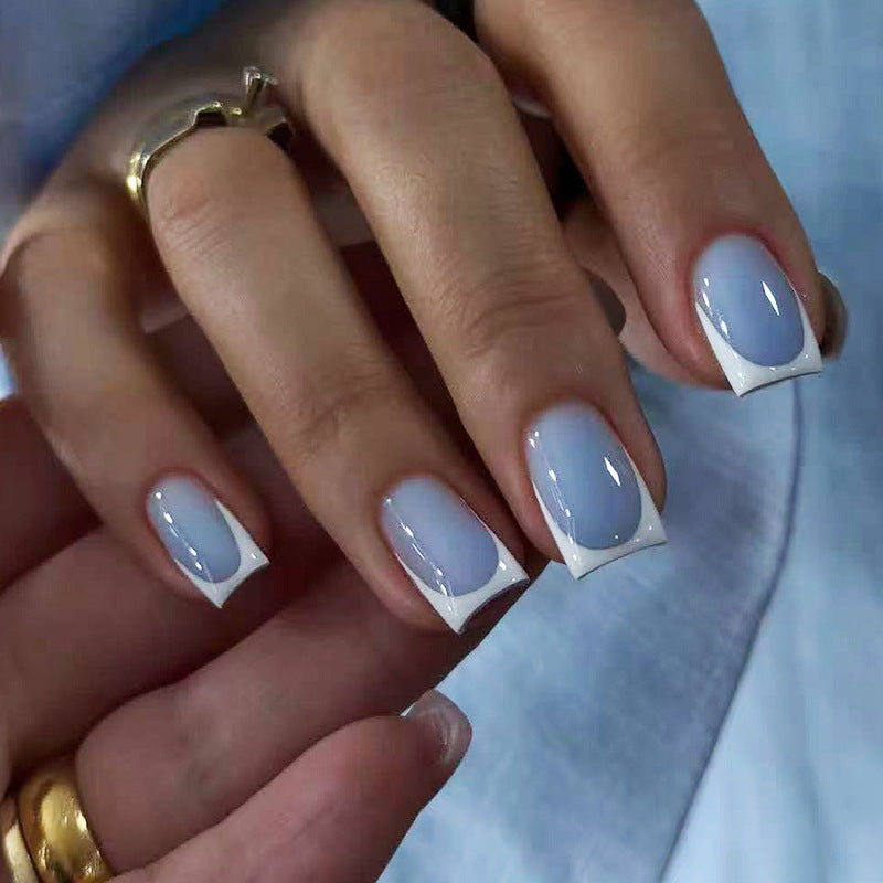 Premium French Tip Press-On Nail Set Brehn