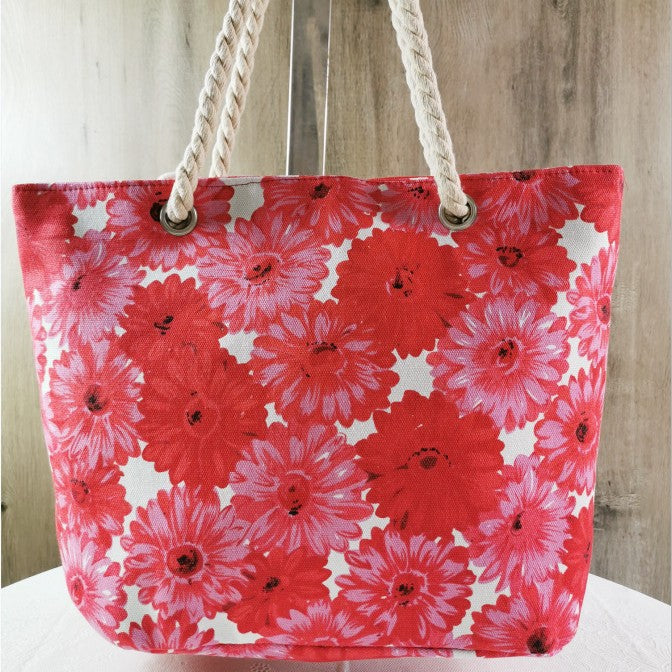 Große Blütenmuster Strandtasche Brehn