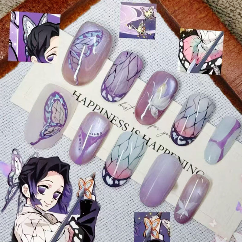 Künstlerisches Ombre Glitter Nagelkunst Set Brehn