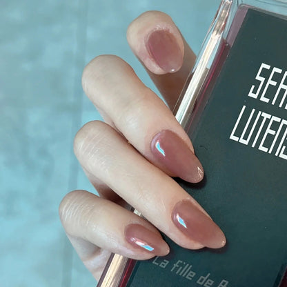 Glossy Press-On Nagelkunst mit elegantem Finish Brehn