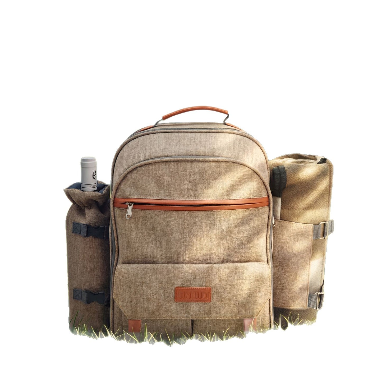 Damen Picknickrucksack mit umfangreichem Geschirrset und isolierter Kühlfunktion Brehn