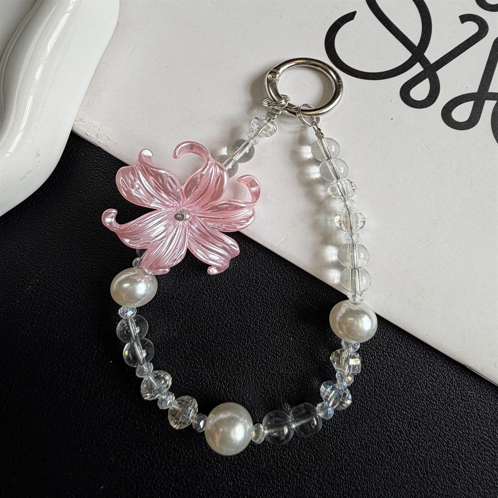 Elegante Blumen-inspirierte Perlen-Schlüsselanhänger Brehn