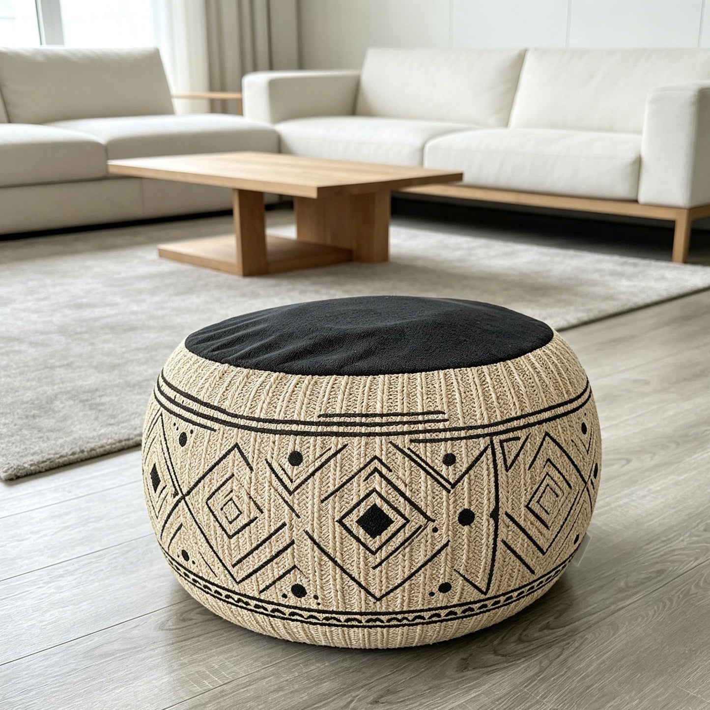 Bohemian runder Boden Kissen