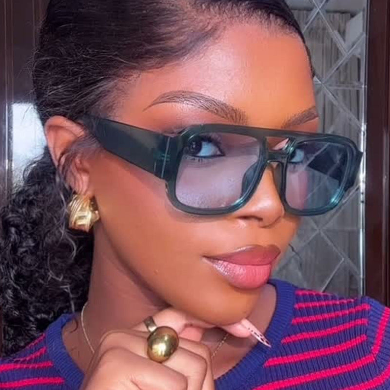 Damen moderne Sonnenbrille im eleganten Rechteckdesign Brehn