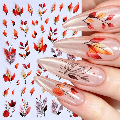 Herbst-Themen Nagelkunst Aufkleber Set