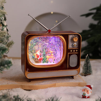 Nostalgische Weihnachts-TV Dekoration Brehn