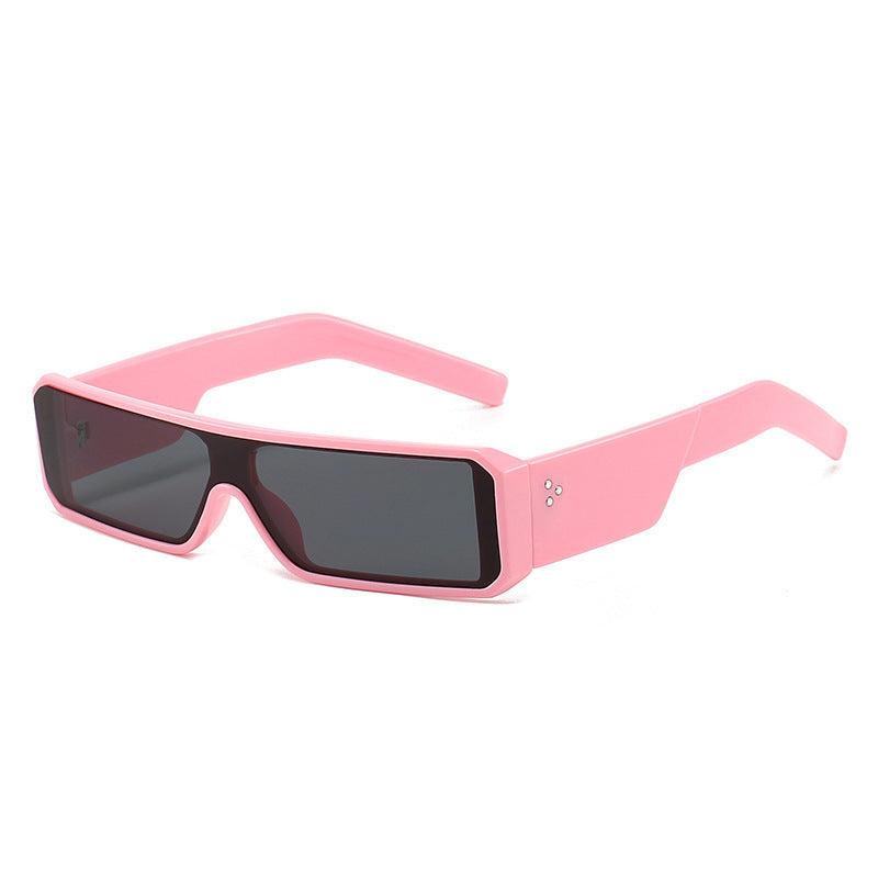 Herren Bold Geometric Shield Sonnenbrille Brehn