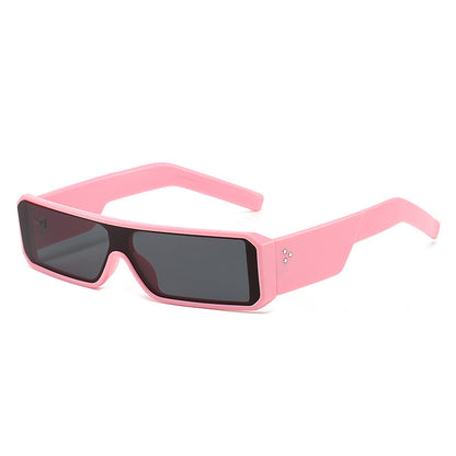 Herren Bold Geometric Shield Sonnenbrille Brehn