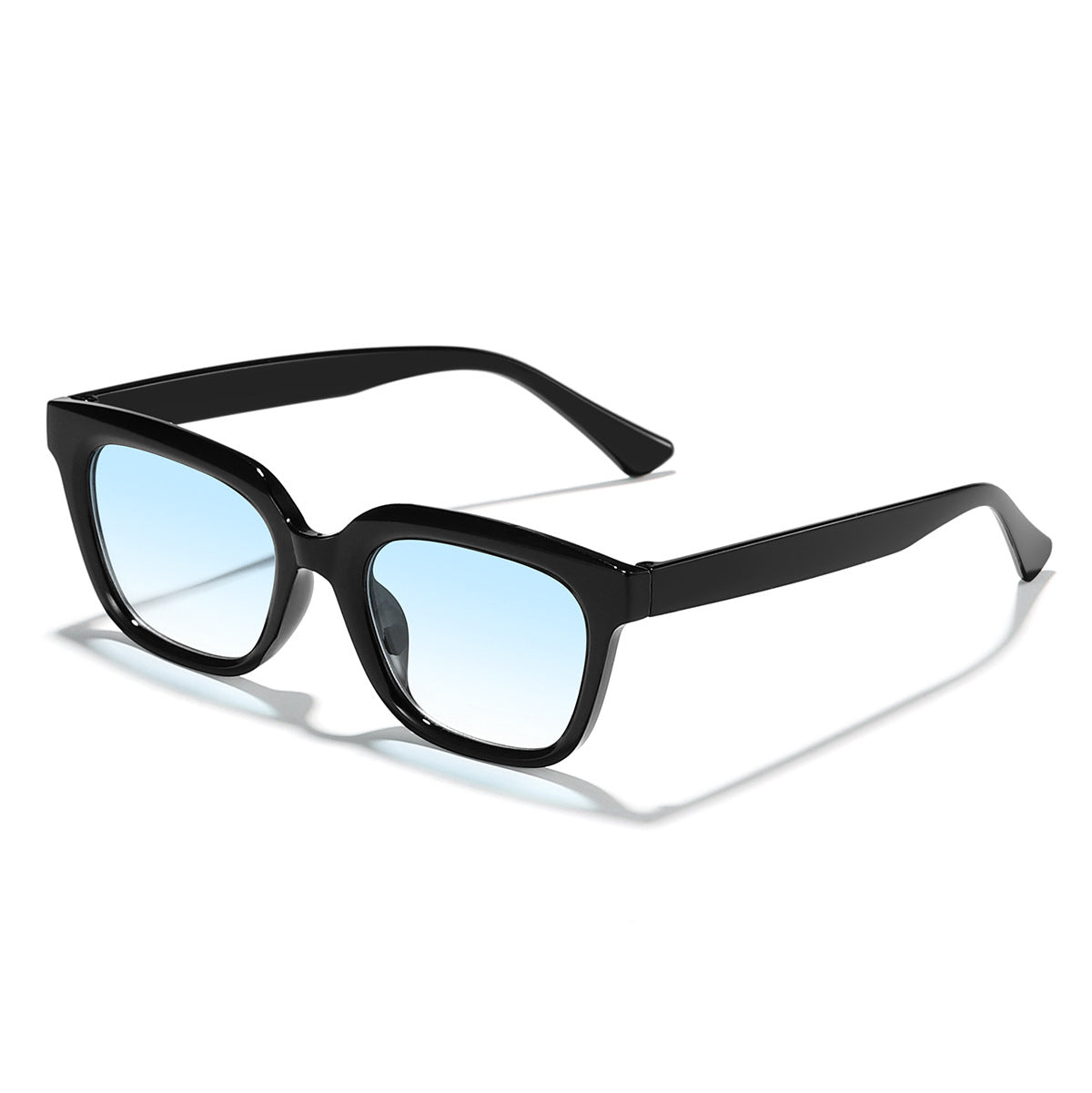 Damen Moderne quadratische Sonnenbrille mit stilvollem Transparenzrahmen Brehn