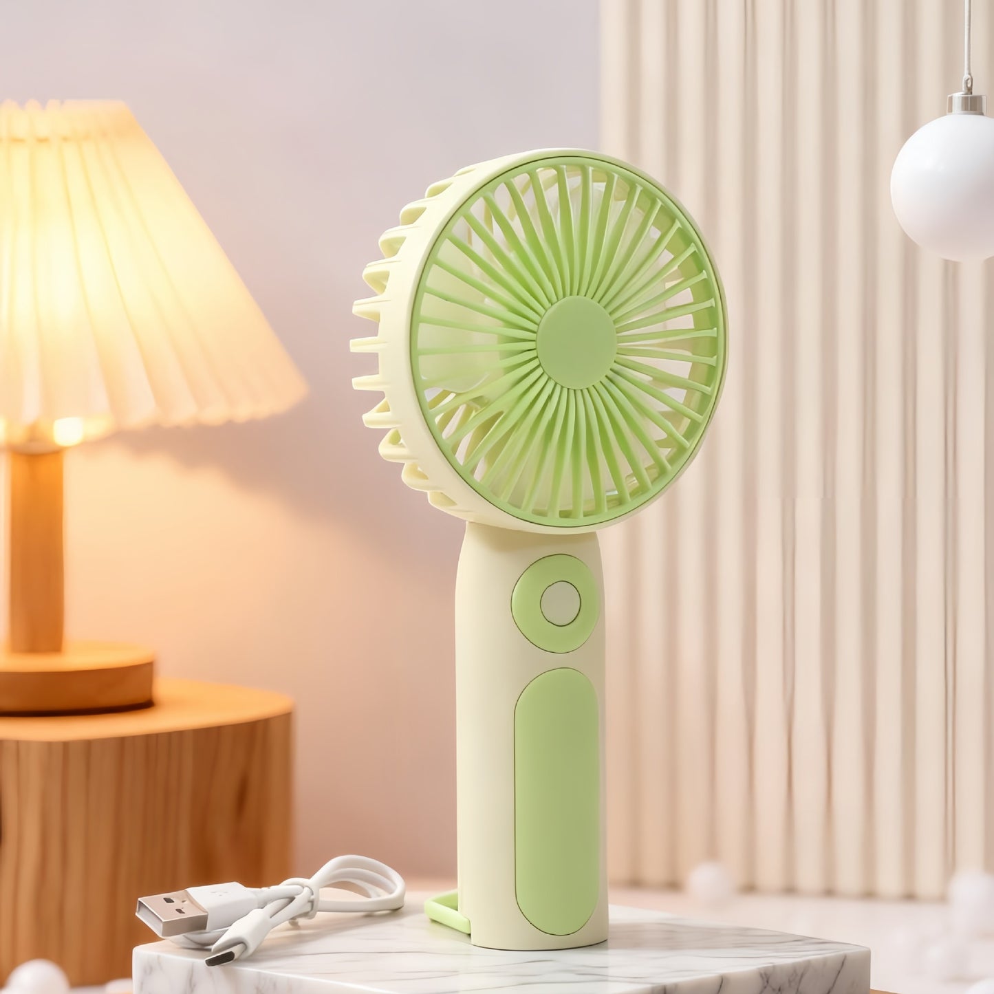 Damen Tragbarer Handventilator mit USB-Anschluss Brehn