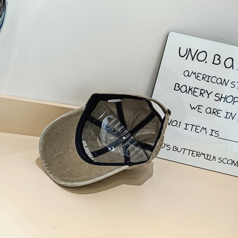 Damen Vintage-inspirierte Stoff Baseballmütze Brehn