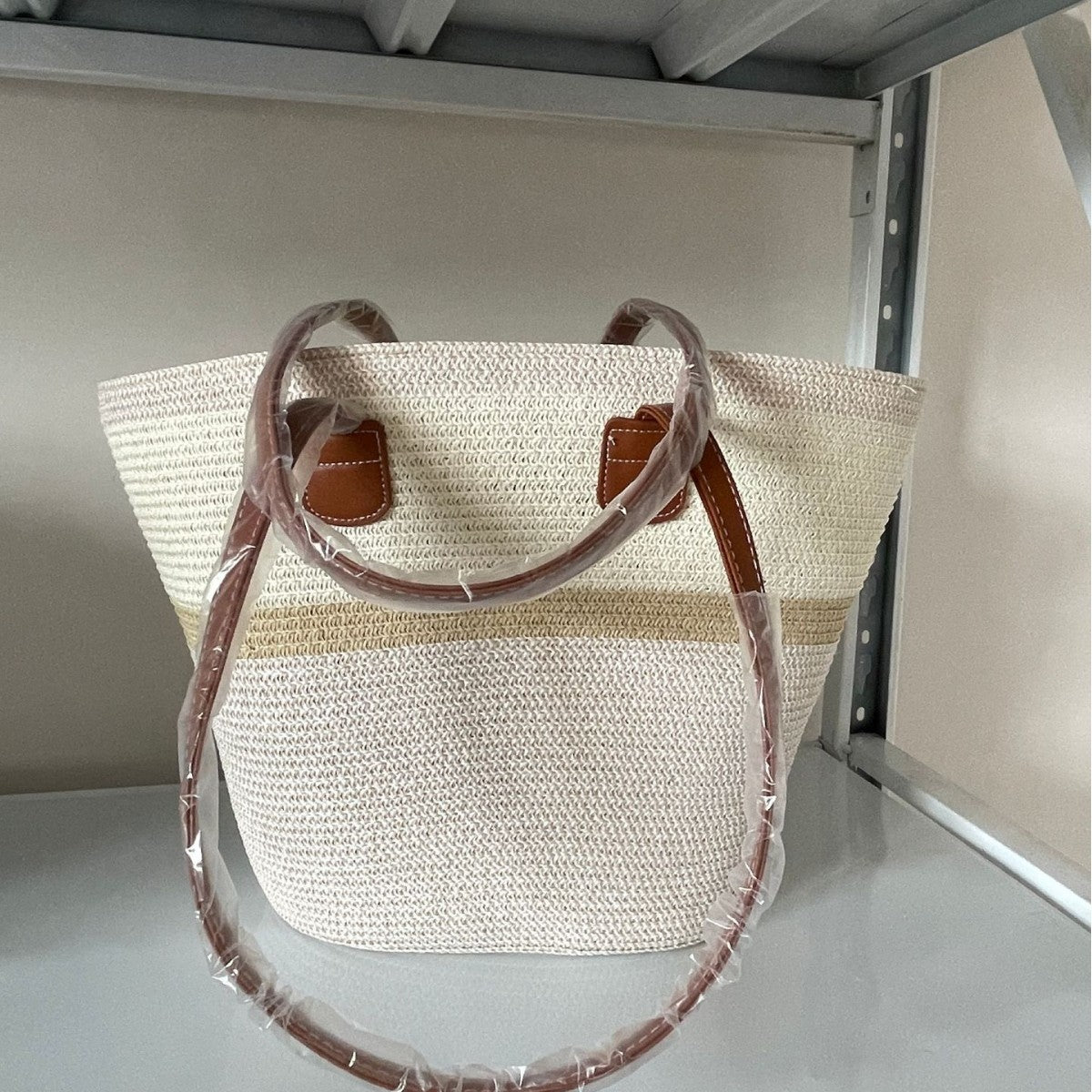 Elegante Geflochtene Einkaufstasche Brehn