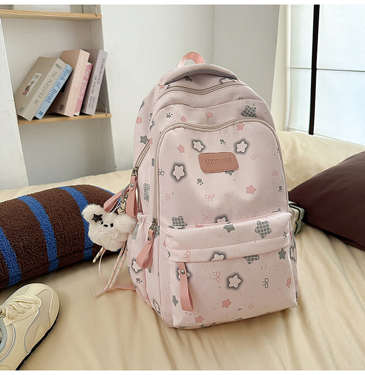 Süßer Blumentrachtenmuster-Schulrucksack