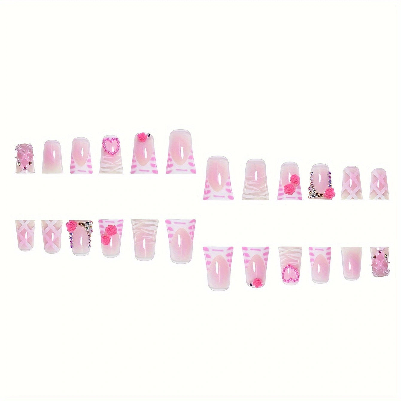 Dekoratives Floral Nail Art Set Brehn