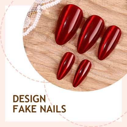 Kunstnagelset mit elegantem länglichem Design Brehn