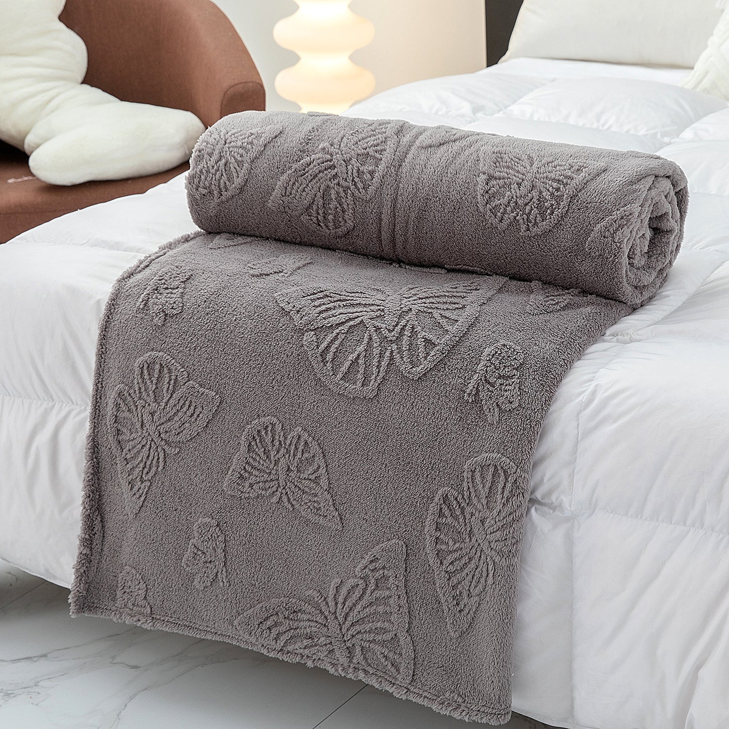 Damen Cozy Mischgewebe Decke Brehn