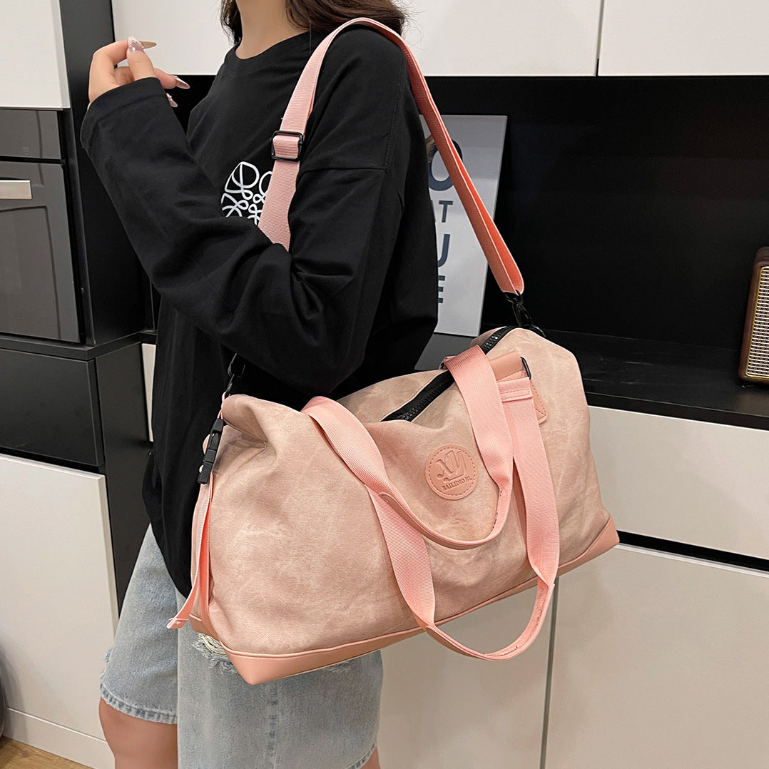 Klassische Canvas Wochenend Duffle Brehn