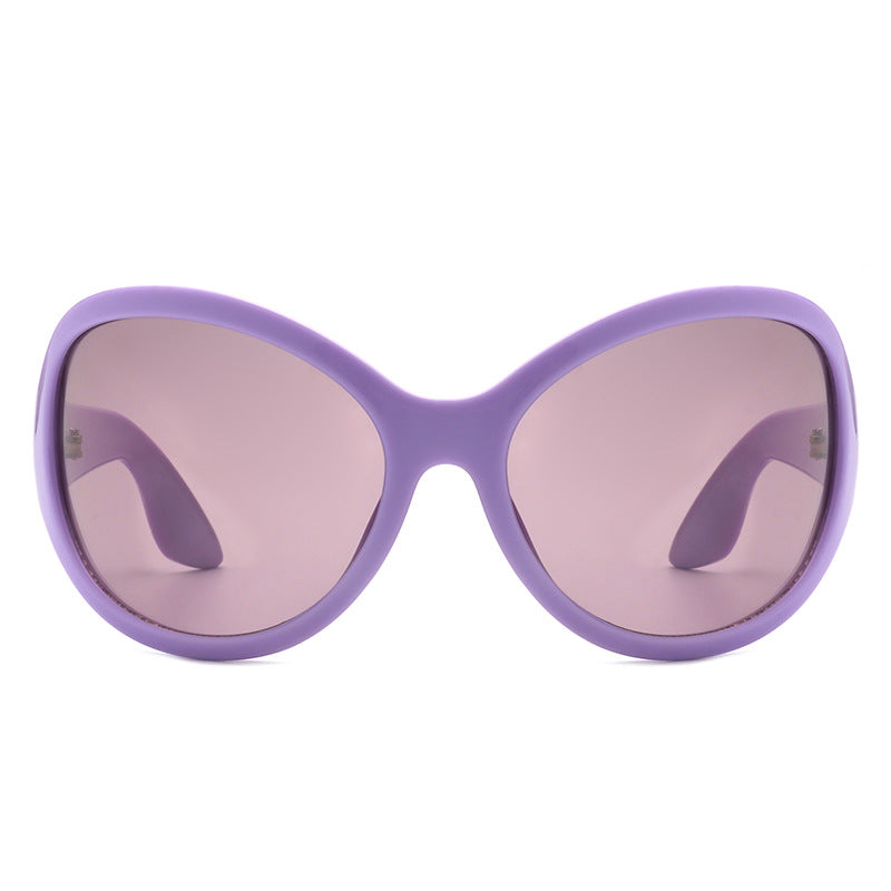 Damen Sonnenbrille im stilvollen Schmetterlingsdesign mit UV-Schutz und breitem Rahmen Brehn