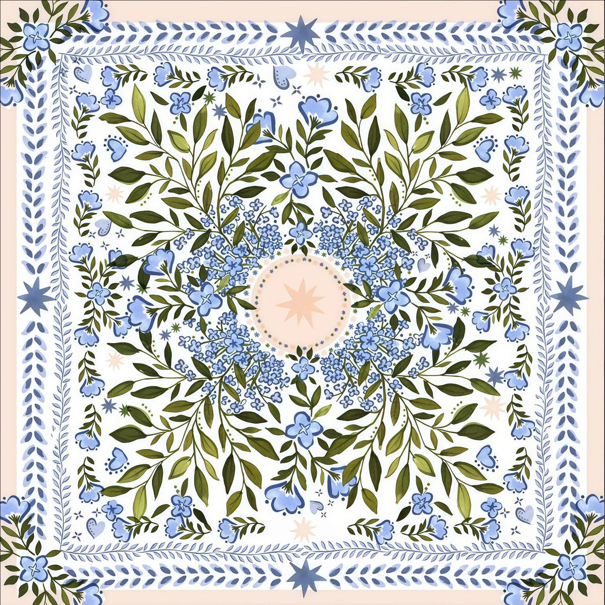 Dekorative geometrische Druckbereichsmatte