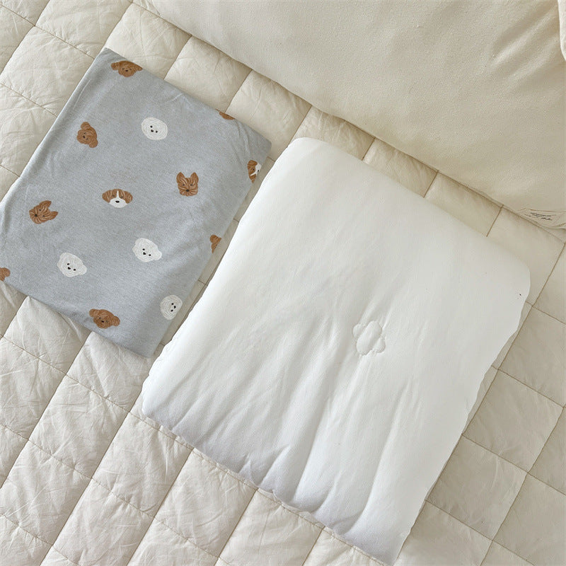 Unisex Baumwollkissenbezug mit fröhlichem Bären-Design Brehn