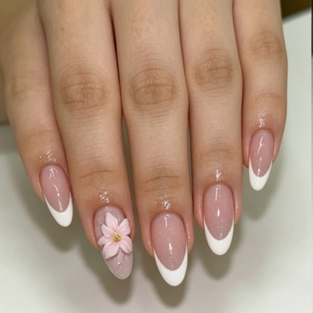 Floral 3D Nagelkunst Tipps Brehn