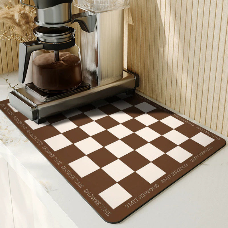 Schachbrett Design Küchenmatte Brehn