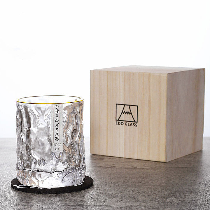 Japanische Edo Kiriko Gletscher Whisky Gläser | Brehn