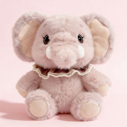 Plüsch Elefant Sitz Cuddler mit Spitzenbesatz Karokragene & Bohnenfüllung Basis Brehn