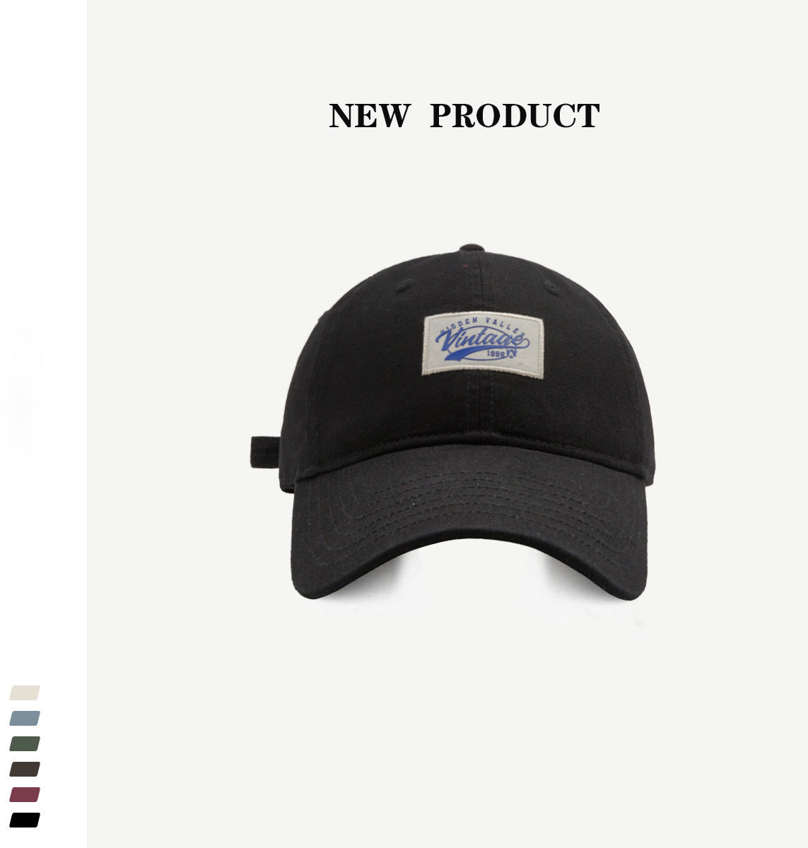 Vintage-inspirierte lässige Baumwolle verstellbare Kappe