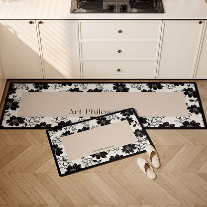 Floral Print Küchenläufer