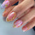 Florales geometrisches Press-On-Nagelkunst-Set Brehn