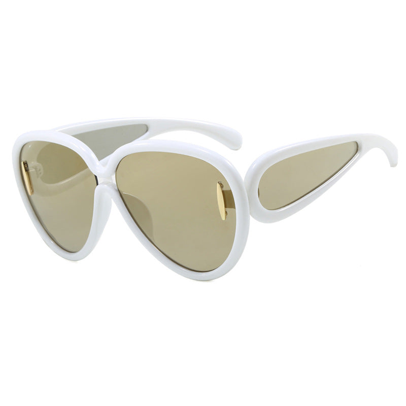 Damen extravagante Sonnenbrille im kreativen Design Brehn
