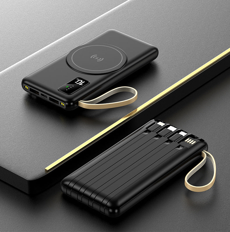 Kabellose Powerbank mit Innovativer Induktionsladung und Digitaler Ladeanzeige Brehn
