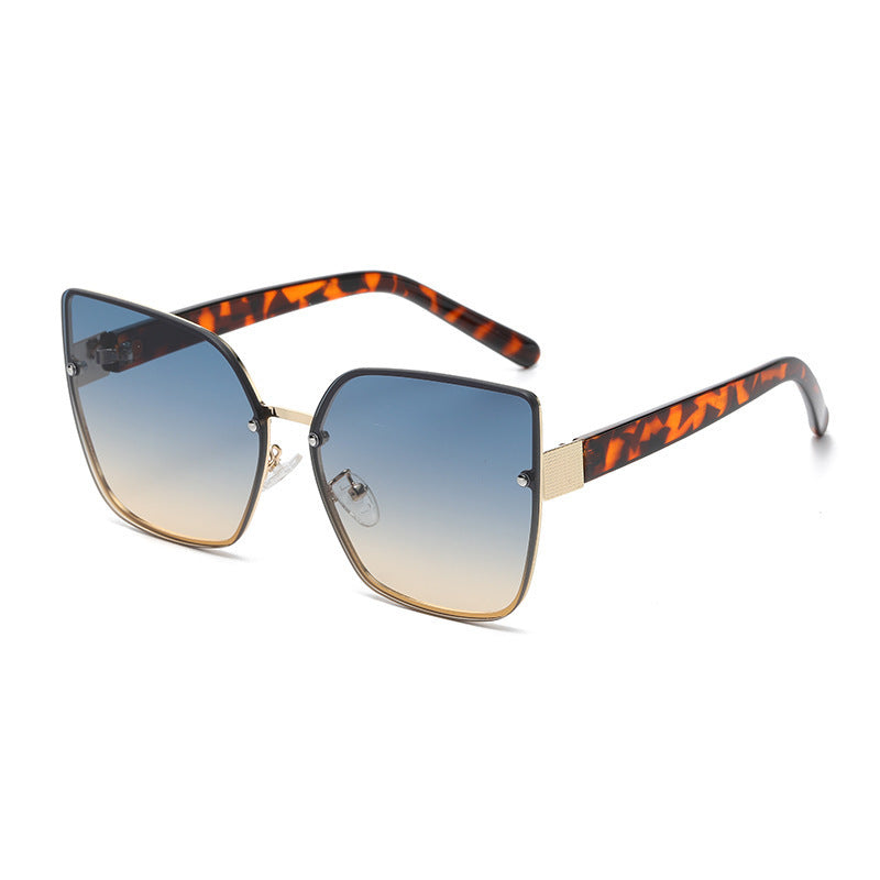 Damen Oversized Sonnenbrille mit Gradientenschutz Brehn