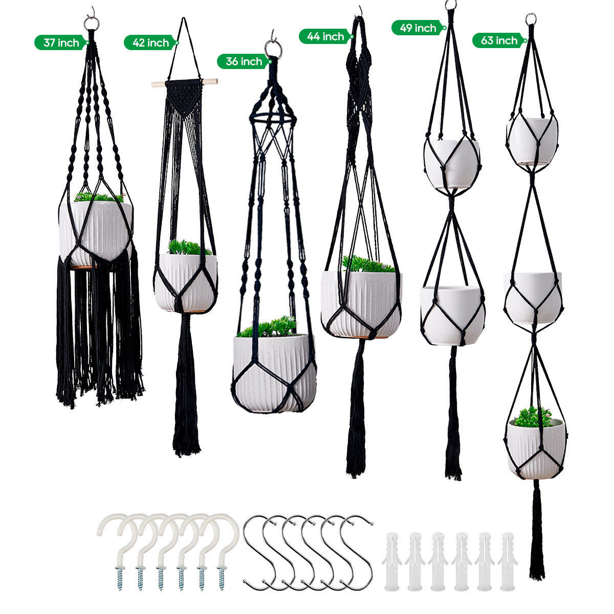 Macramé Pflanze Hänger Set