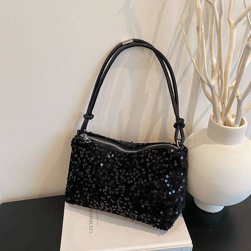Glamouröse Pailletten-verzierte Schultertasche Brehn