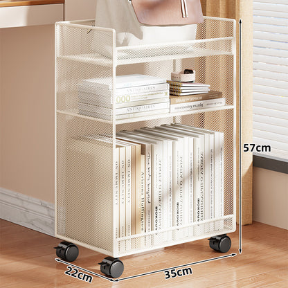 Kompakter vertikaler Drahtgitter-Desktop-Organizer-Regal