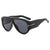 Bold Shield Sonnenbrille mit Statement-Design Brehn