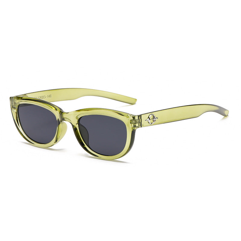 Damen elegante Kunststoffsonnenbrille im zeitgenössischen Design Brehn