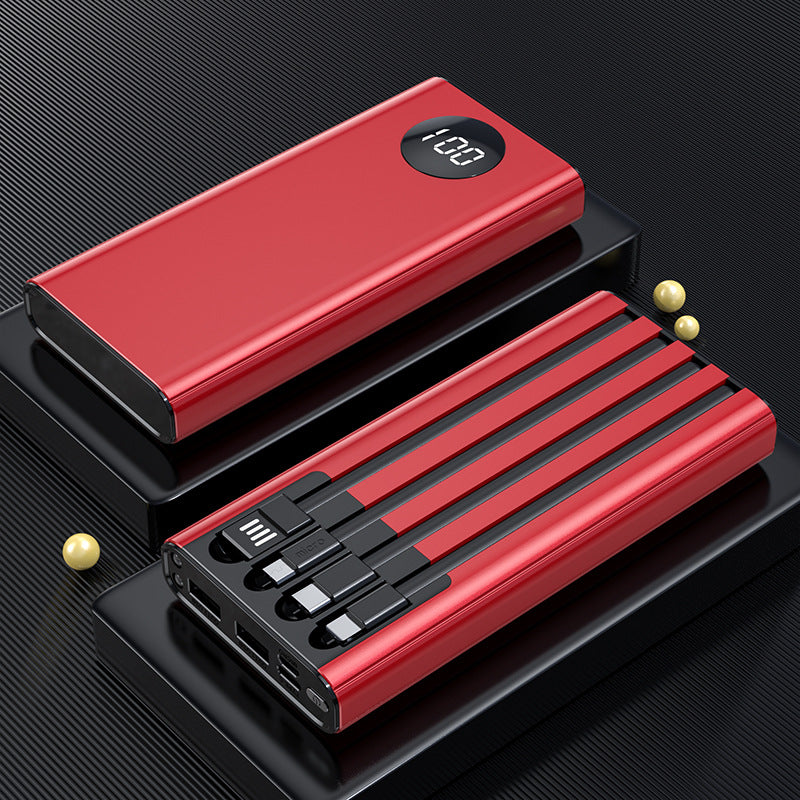 Tragbare Powerbank mit Multifunktionalem Usb-Anschluss und Digitaler Anzeige Brehn