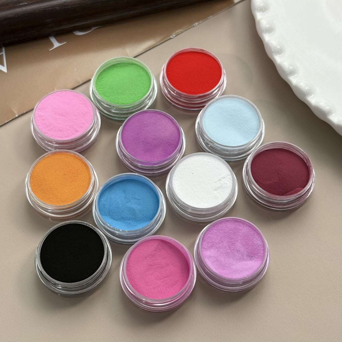 Nagelkunst-Pulver-Pigment-Set