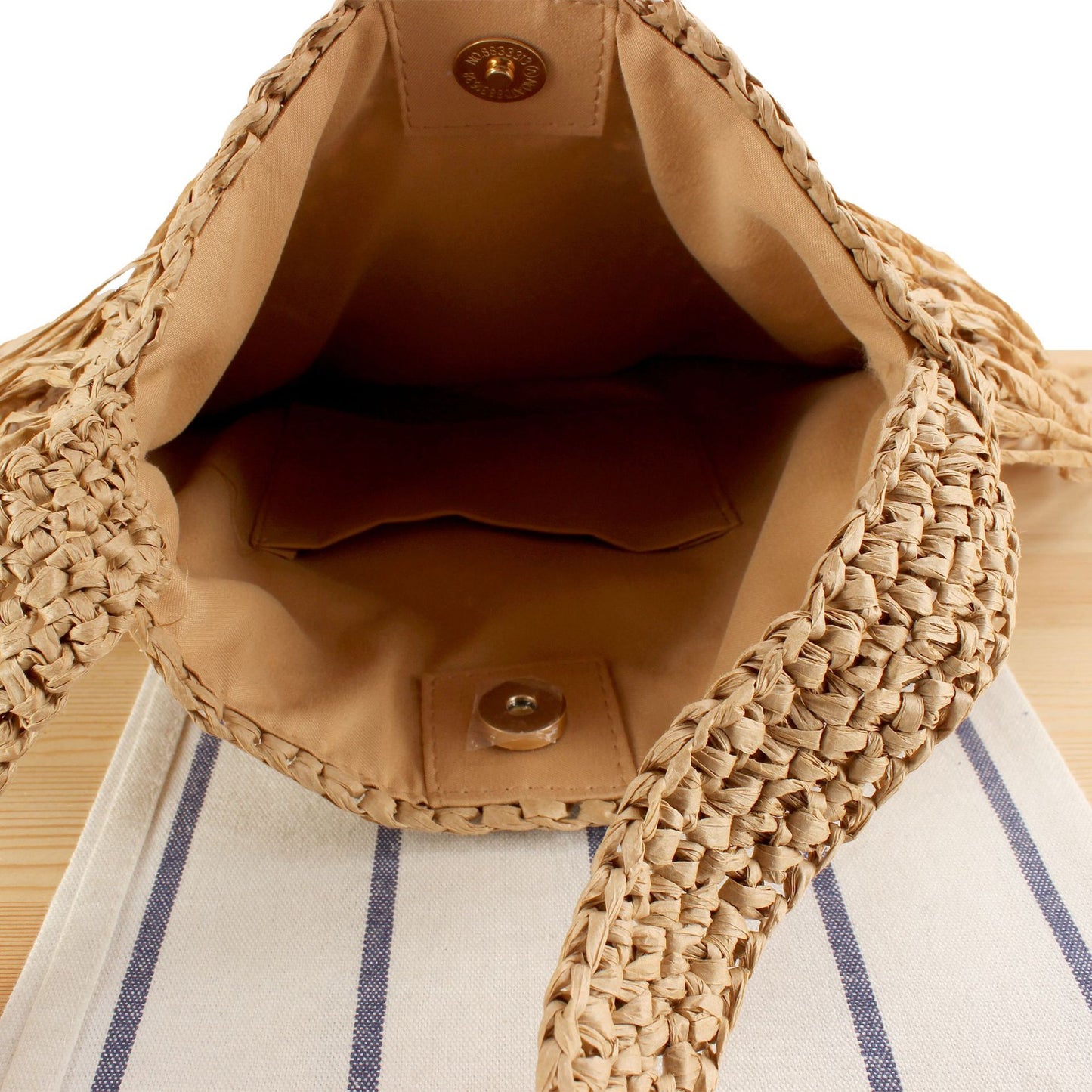 Geflochtene Sommerhandtasche mit Fransigem Design Brehn