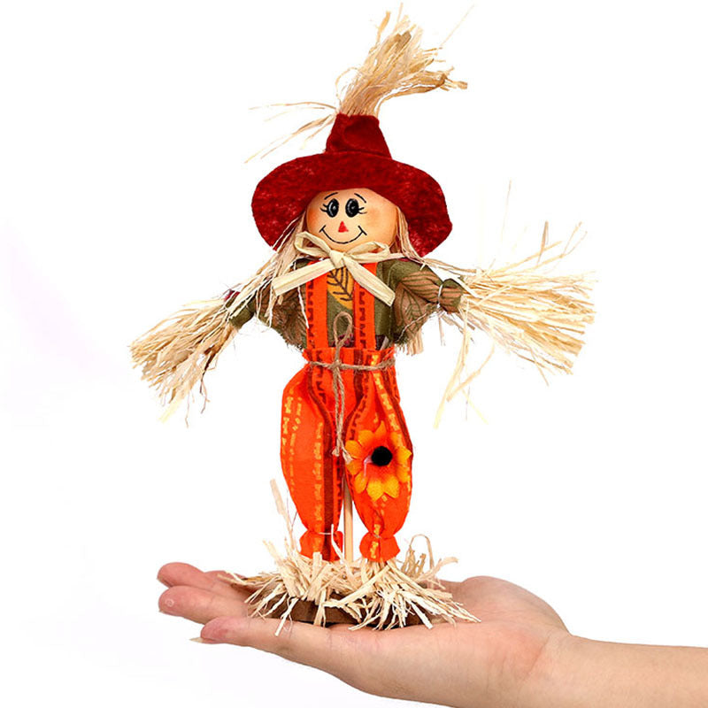 Verspielt dekorative Vogelscheuchenfigur