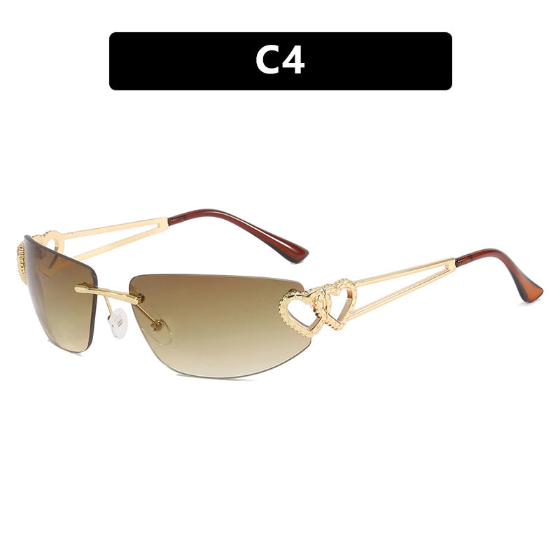 Damen Cat-Eye Sonnenbrille mit einzigartigem Herz-Design und schützendem UV-Filter Brehn