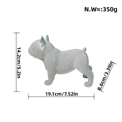 Dekorative Französische Bulldogge Skulptur Brehn