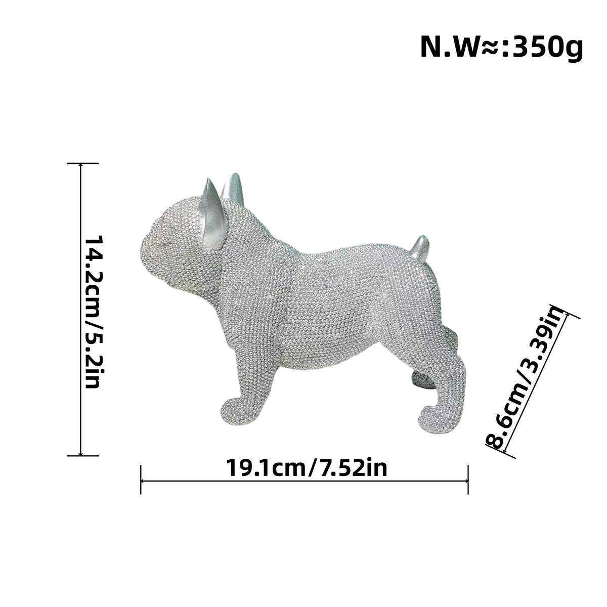 Dekorative Hundefigur im modernen Design Brehn