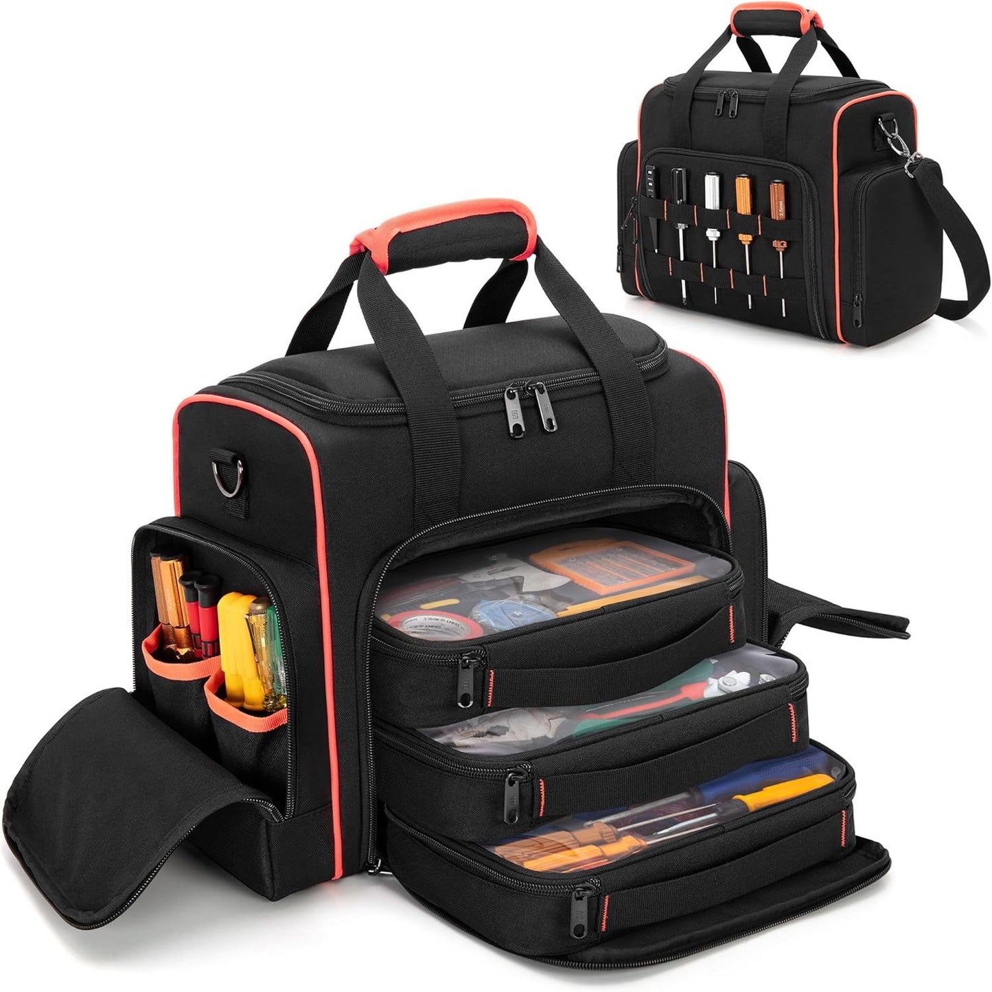 Multifunktionale Werkzeugtasche mit Durchsichtigen Fächern Brehn