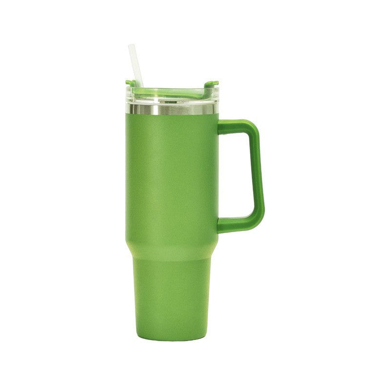 Damen Isolierbecher mit Trinkhalm und ergonomischem Griff Brehn