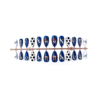 Sport-Themen Press-On Nail Art Set