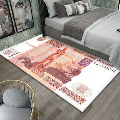 Dollar-Themen dekorativer Teppich